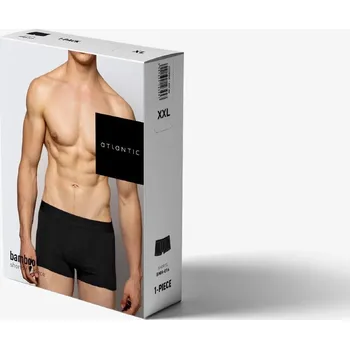 Boxerky Pánské bambusové boxerky ATLANTIC - černé XXL