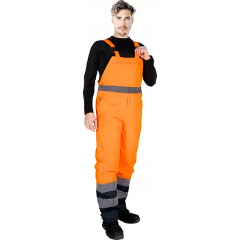 Pracovní obuv Dlouhé pracovní kalhoty Reis MODRO-ORANŽOVÉ vel. M