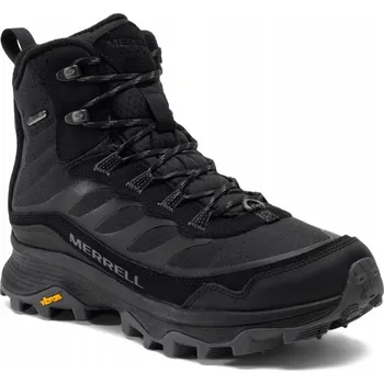 Pánská treková obuv Pánské turistické boty Merrell Moab Speed Thermo Mid WP black, velikost 46 EU