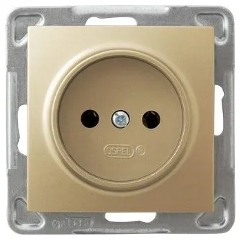 Elektrická zásuvka Elektrická Zásuvka Ospel zlatá