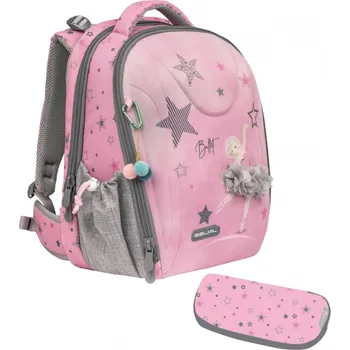 Školní aktovka Belmil 338-82 Sturdy Ballet Light Pink – set s penálem