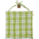 Home Elements Podsedák bílozelené káro Množství: 4 ks Home Elements