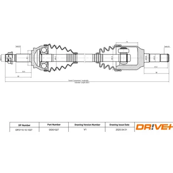 Poloosa kola Poloosa (hnací hřídel) Dr!ve+ DP2110.10.1027