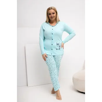 Dámské pyžamo Pohodlná pyžama pro plnoštíhlé model 223306 Forever Pink 3XL