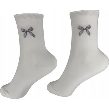 Dámské ponožky Dámské dlouhé bavlněné Ponožky Ponožky , šedé, s stuhou, 36-40