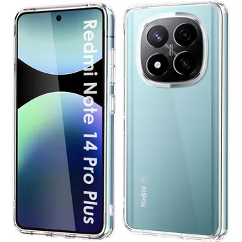 Pouzdro na mobilní telefon Pouzdro Průhledné 2mm pro Xiaomi Redmi Note 14 Pro+5G [Čiré, Ostrůvek] + Sklo