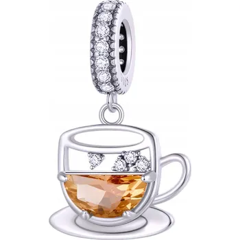 Přívěsek ŠÁLEK TEA stříbro 925 s motivem káva