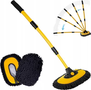 Mycí kartáč na vozidlo Kartáč na mytí auta z mikrovlákna s teleskopickou rukojetí