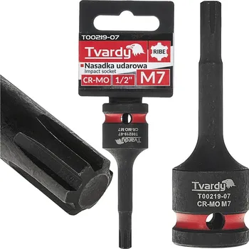 Gola sada Rázový nástrčný klíč RIBE 1/2" M7 CR-MO TVARDY, Geko T00219-07