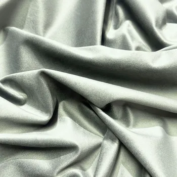 Velurová potahová látka, Velluto, Stříbrná