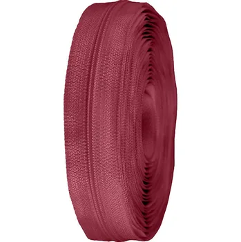 Zip Zip spirálový No 3 metráž pro jezdce typu ASIC, malé, 178 bordó