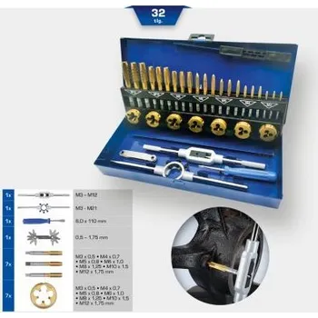 Nářadí pro automobil Sada - řezačka závitů Brilliant tools BT101950