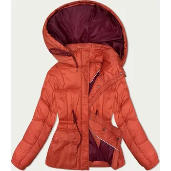 Dámská zimní prošívaná bunda (15200) korálová - Goodlooking M