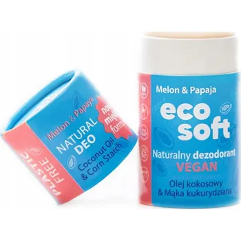 Deodorant Ecosoft tuhý přírodní meloun a papája 50 ml