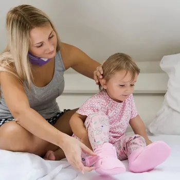 Zábalové bačkory pro děti a dospělé, růžové, vel. 22-24 cm