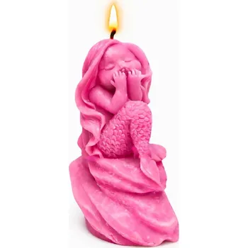 Svíčka Vonná svíčka Mořská víla | 24 g | Svíčkománie3D | Barva: Růžová