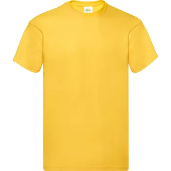 Pánské tričko PÁNSKÉ TRIČKO FRUIT OF THE LOOM TRIČKO ŽLUTÉ XL