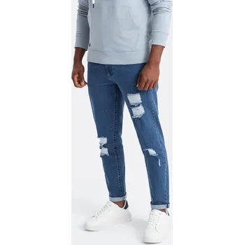 Pánské džíny Ombre OM-PADP-0163 Pánské džíny rovného střihu, velikost XL