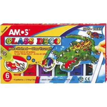 Speciální výtvarná barva Barvy na sklo 6ks 1567 22ml