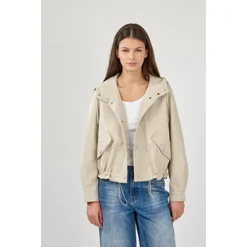 Trendy koženková bunda Fiorelle ESC 5253 barva: béžová