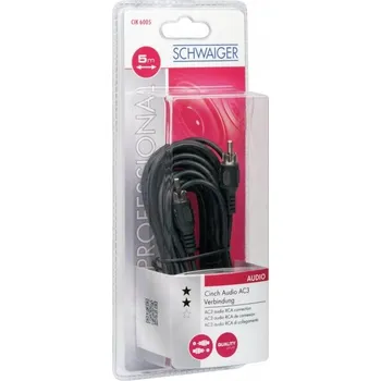 Audio kabel Kabel Schwaiger CIK6005 1x RCA (cinch) - 1x RCA (cinch) 5 m