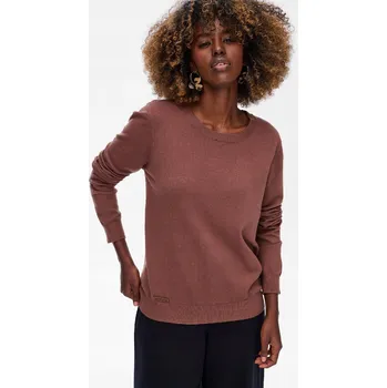 Dámský svetr Dámský svetr s dlouhým rukávem hnědý S7015-29 blue shadow vel. Univerzální