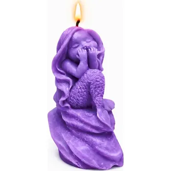 Svíčka Vonná svíčka Mořská víla | 24 g | Svíčkománie3D | Barva: Fialová