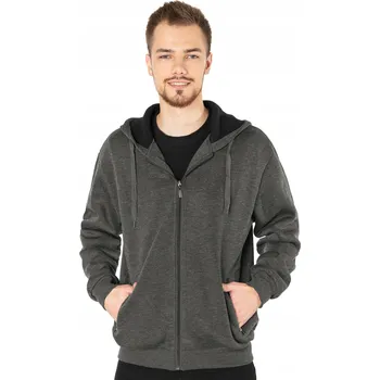 Pánská mikina Teplá Sportovní Pánská Mikina na Zip Rozepínací Teplákovka s kapucí 0429-05 vel. L