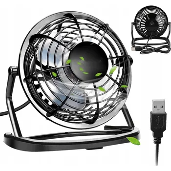 Domácí ventilátor Výkonný Stolní Ventilátor 360 Stupňů Tichý s USB 68cm