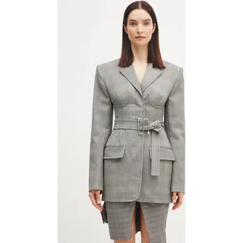 Dámské sako Vlněné sako Sportmax Emy, 44, šedá, 90X