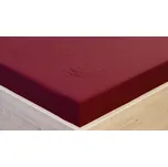 Tegatex Prostěradlo Jersey s elastanem vínová Velikost: 90*200 cm