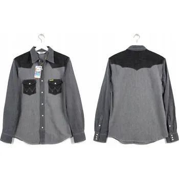 Pánská košile WRANGLER by PETER MAX PÁNSKÁ DŽÍNOVÁ KOŠILE _ M