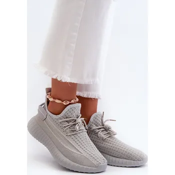 Dámské tenisky Boto Dámské textilní sportovní slip on boty Nelmarie Barva: Stříbrná, Velikost: 38