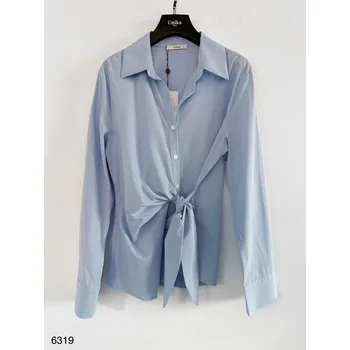 Dámská halenka Elegantní košile s vázačkou Unika Paris 6319 barva: modrá světlá, velikost: L