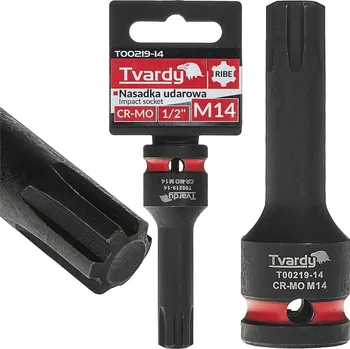 Gola sada Rázový nástrčný klíč RIBE 1/2" M14 CR-MO TVARDY, Geko T00219-14