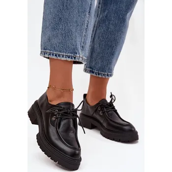 Dámské polobotky Dámské polobotky z eko kůže Adrelle – černé Velikost: 38