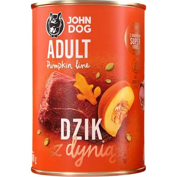 Krmivo pro psa John Dog mokré krmivo dýňové s divočákem a dýní 400 g