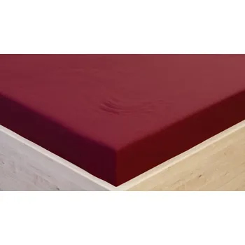 Prostěradlo Tegatex Prostěradlo Jersey s elastanem vínová Velikost: 180*200 cm