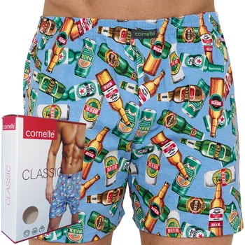 Boxerky Pánské boxerky Cornette Classic 011/189 vel. 3XL (54) volné láhve piva