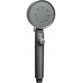Sprchová hlavice SPRCHOVÁ HLAVICE S FILTREM | SPRCHA | ČERNÁ | KULATÁ | 5 REŽIMŮ