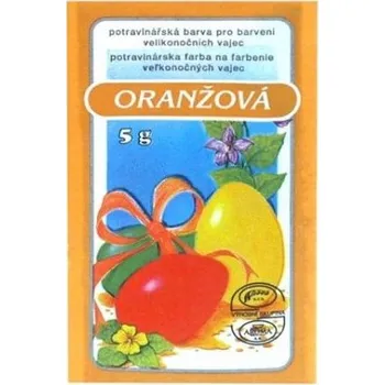 Velikonoční dekorace Velikonoční barvy na vajíčka 701 oranžová 5g MFP