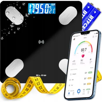 Osobní váha Analytická koupelnová váha Bluetooth elektronická BT inteligentní 180 kg