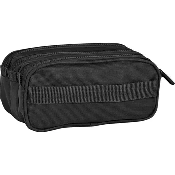 Trojitý penál Safta 21,5 x 10 x 8 cm Černá