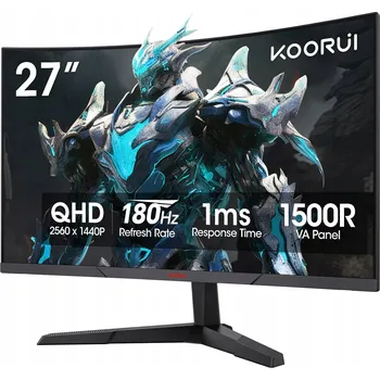 Monitor Koorui B0BBRKND8T 27E6QCA LED monitor 27" 2560 x 1440 px VA