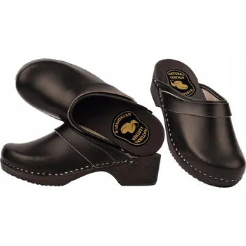 Dámská obuv Dámské dřeváky kožené, pantofle pro práci, domov, zahradu, zdravotní Nazouváky, velikost 35