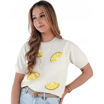 Dámský svetr DStreet dámský svetr bílý oversize do pasu univerzální velikost