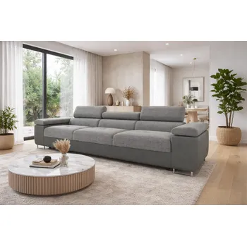 Obývací pokoj Trojsedák VILDA světle šedá / šedá