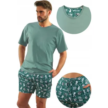Pánské pyžamo SESTO SENSO pánské pyžamo 2242/11 zeleň 4XL
