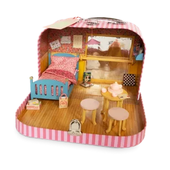 Domeček pro panenku Mouse Mansion Kufřík na cesty Baletní pokoj