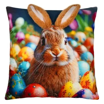Velikonoční polštář 3D BUNNY II. 40x40 cm Mybesthome